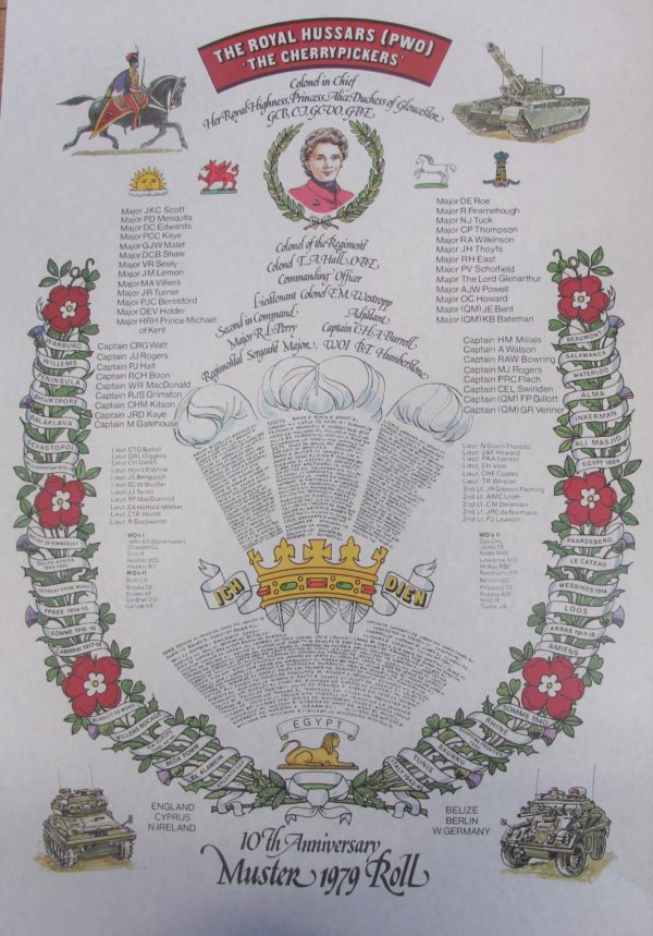 The Royal Hussars (PWO) Muster Roll 1979